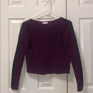 Bisou Bisou Plum, Knit Sweater